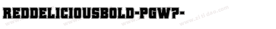 RedDeliciousBold-PgW7字体转换