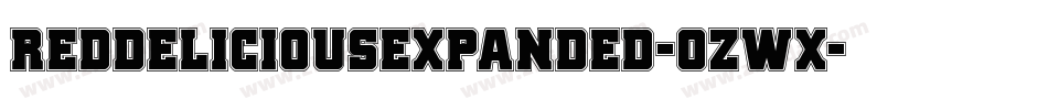 RedDeliciousExpanded-ozWx字体转换 RedDeliciousExpanded-ozWx字体转换