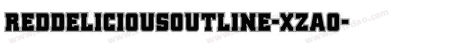 RedDeliciousOutline-xzAO字体转换 RedDeliciousOutline-xzAO字体转换