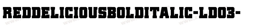 RedDeliciousBoldItalic-Ldo3字体转换