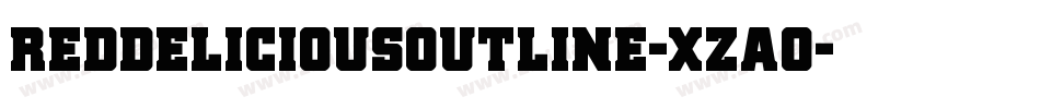 RedDeliciousOutline-xzAO字体转换 RedDeliciousOutline-xzAO字体转换