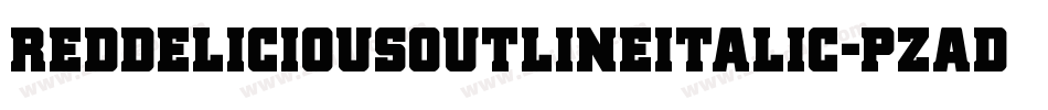RedDeliciousOutlineItalic-pzaD字体转换
