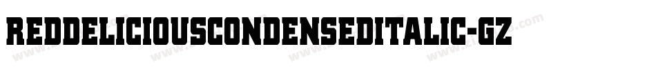 RedDeliciousCondensedItalic-gzPE字体转换