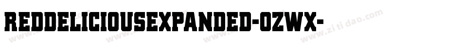 RedDeliciousExpanded-ozWx字体转换 RedDeliciousExpanded-ozWx字体转换