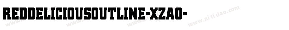 RedDeliciousOutline-xzAO字体转换 RedDeliciousOutline-xzAO字体转换