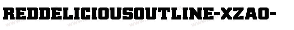 RedDeliciousOutline-xzAO字体转换 RedDeliciousOutline-xzAO字体转换