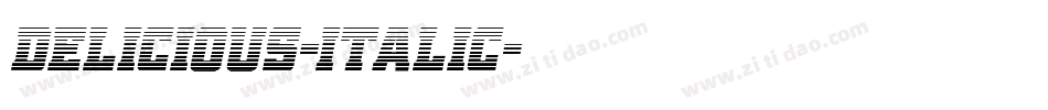 Delicious-Italic字体转换
