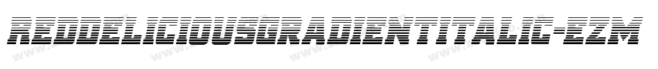 RedDeliciousGradientItalic-ezmp字体转换
