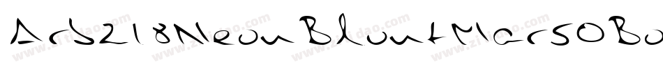 Arb218NeonBluntMar50Bold-G1qq字体转换