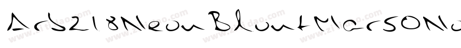 Arb218NeonBluntMar50Normal-lPBD字体转换