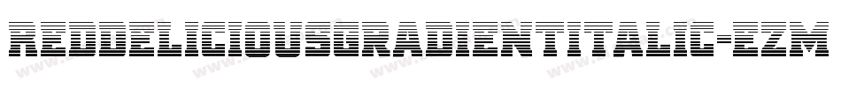 RedDeliciousGradientItalic-ezmp字体转换