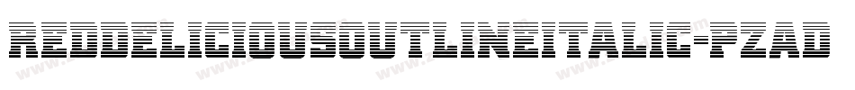 RedDeliciousOutlineItalic-pzaD字体转换