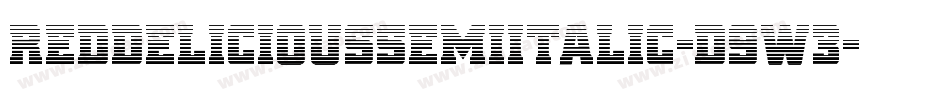 RedDeliciousSemiItalic-D9w3字体转换 RedDeliciousSemiItalic-D9w3字体转换