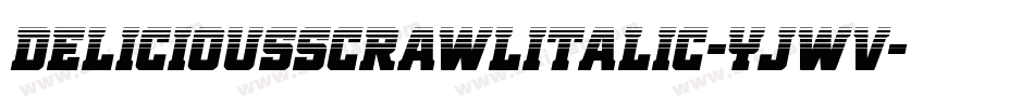 DeliciousScrawlItalic-Yjwv字体转换