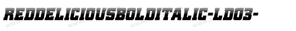 RedDeliciousBoldItalic-Ldo3字体转换