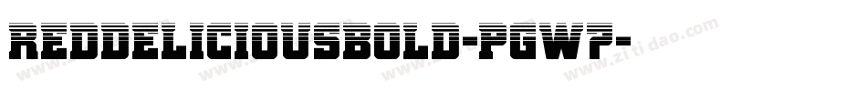 RedDeliciousBold-PgW7字体转换