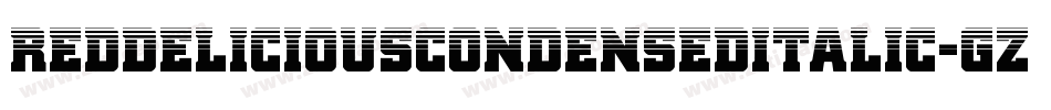 RedDeliciousCondensedItalic-gzPE字体转换