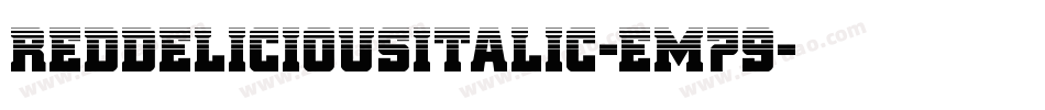 RedDeliciousItalic-EM79字体转换