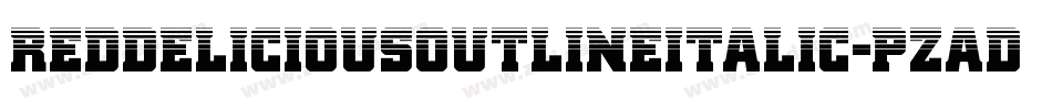 RedDeliciousOutlineItalic-pzaD字体转换