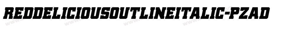 RedDeliciousOutlineItalic-pzaD字体转换