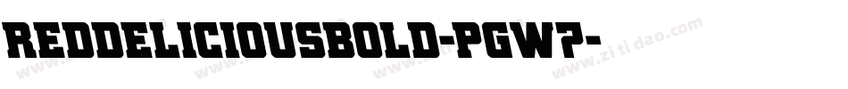 RedDeliciousBold-PgW7字体转换