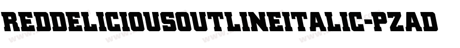 RedDeliciousOutlineItalic-pzaD字体转换