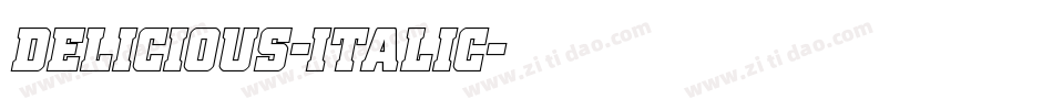 Delicious-Italic字体转换