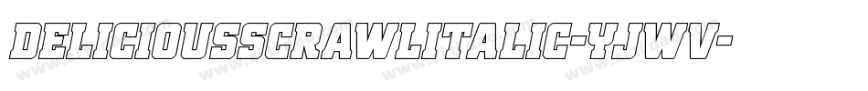 DeliciousScrawlItalic-Yjwv字体转换