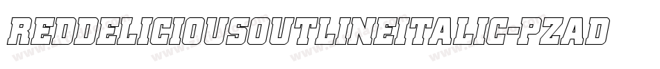 RedDeliciousOutlineItalic-pzaD字体转换