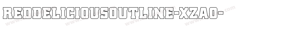 RedDeliciousOutline-xzAO字体转换 RedDeliciousOutline-xzAO字体转换