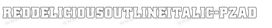 RedDeliciousOutlineItalic-pzaD字体转换