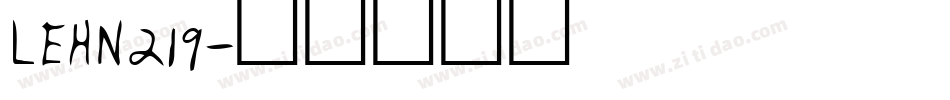 LEHN219字体转换