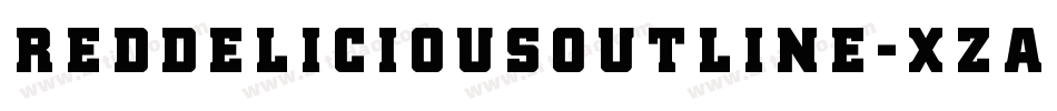 RedDeliciousOutline-xzAO字体转换 RedDeliciousOutline-xzAO字体转换