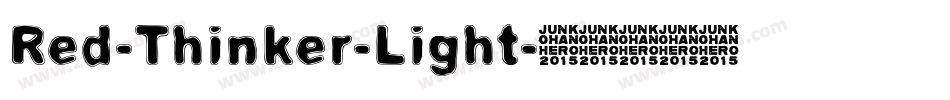 Red-Thinker-Light字体转换