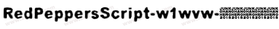 RedPeppersScript-w1wvw字体转换