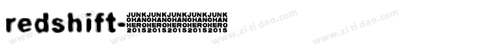 redshift字体转换