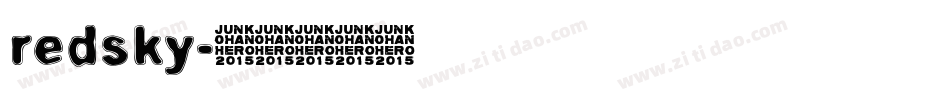 redsky字体转换