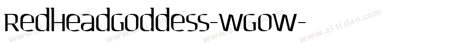 RedheadGoddess-wgow字体转换