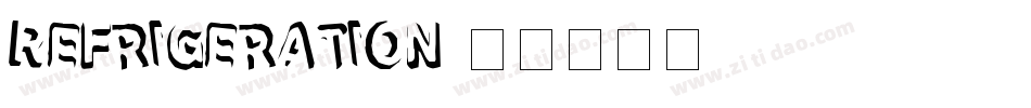 Refrigeration字体转换
