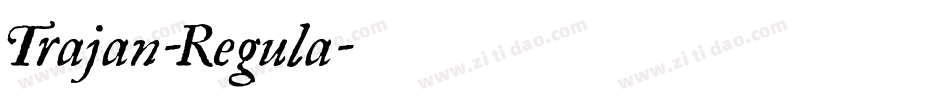 Trajan-Regula字体转换