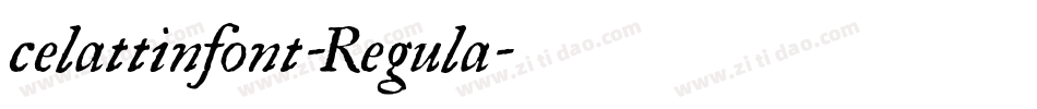 celattinfont-Regula字体转换