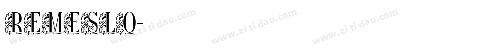 Remeslo字体转换