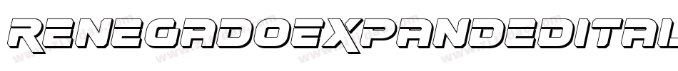 RenegadoExpandedItalic-zzEl字体转换