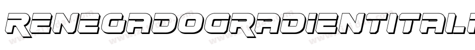 RenegadoGradientItalic-63zv字体转换