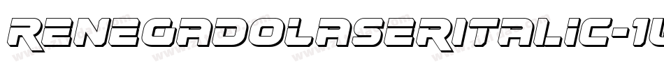 RenegadoLaserItalic-1WVM字体转换