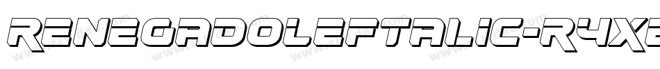 RenegadoLeftalic-R4xe字体转换