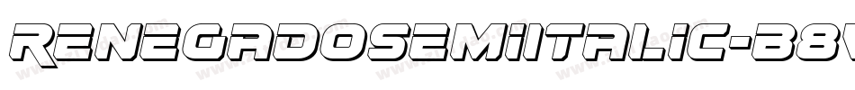 RenegadoSemiItalic-B8Vn字体转换