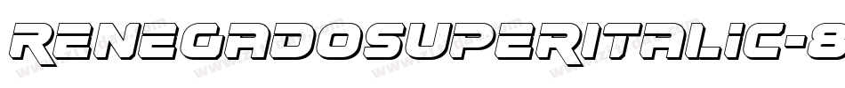 RenegadoSuperItalic-8pVA字体转换