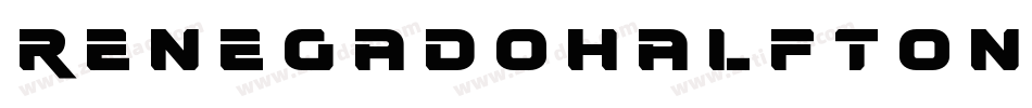 RenegadoHalftoneItalic-9DV0字体转换