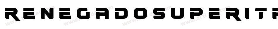 RenegadoSuperItalic-8pVA字体转换